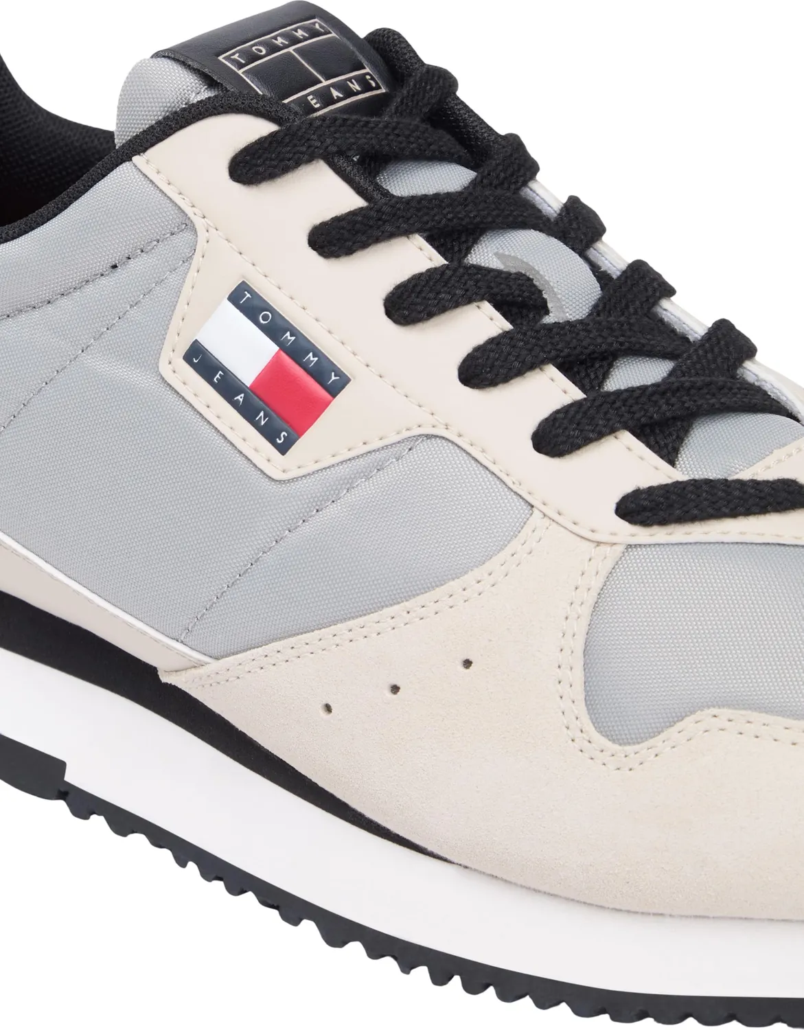 Tommy Jeans Eva Runner Leather Sneaker Herren 40 Beige