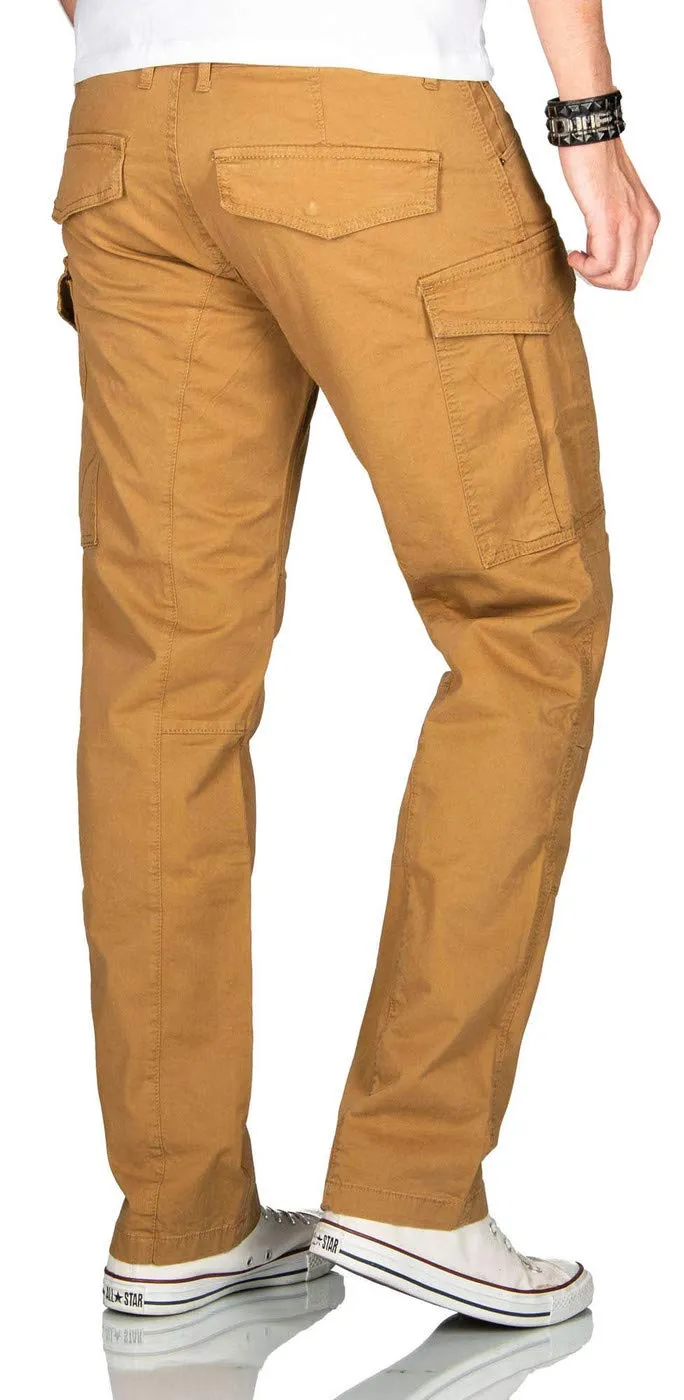 Alessandro Salvarini AS-032 Herren Cargohose Stretch Chino