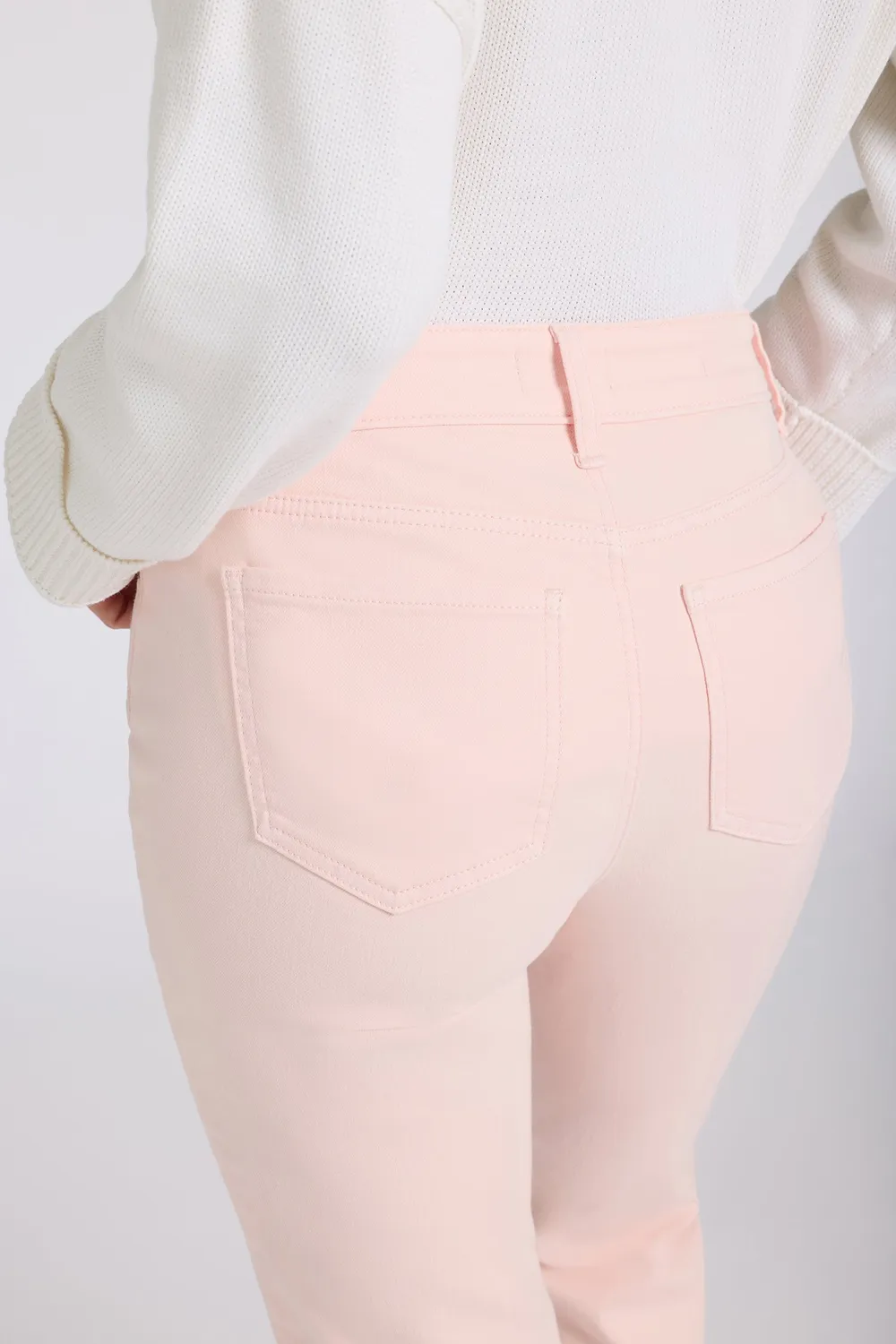 NYDJ Marilyn Straight Crop Jeans Petite Pink Dogwood