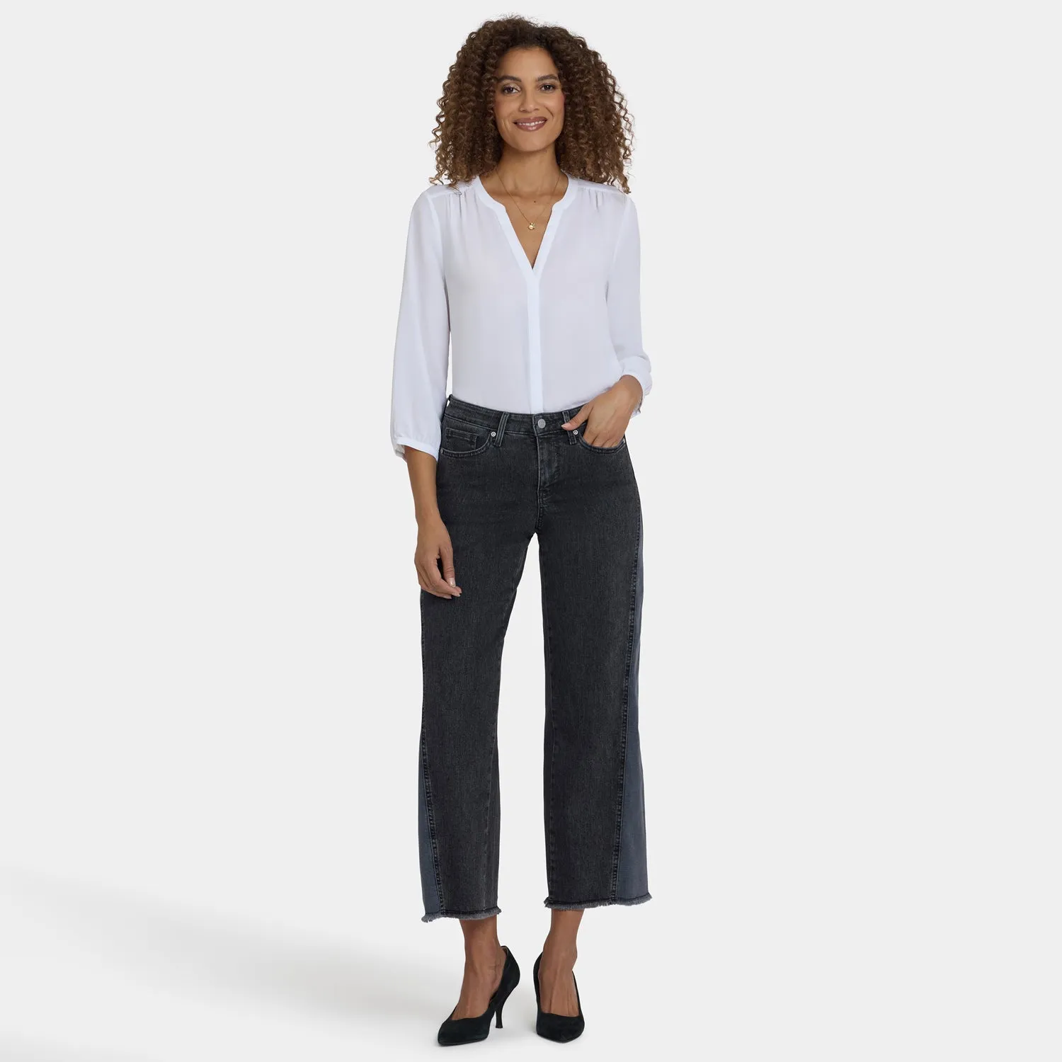 NYDJ Teresa Wide Leg Jeans Street Shade Kontrast