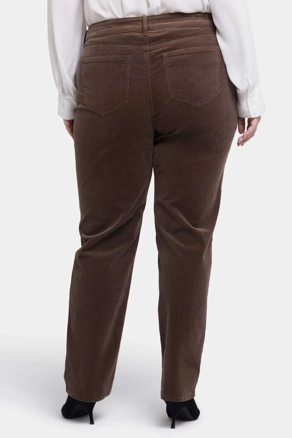 NYDJ Marilyn Straight Cordhose Coffee Bean braun