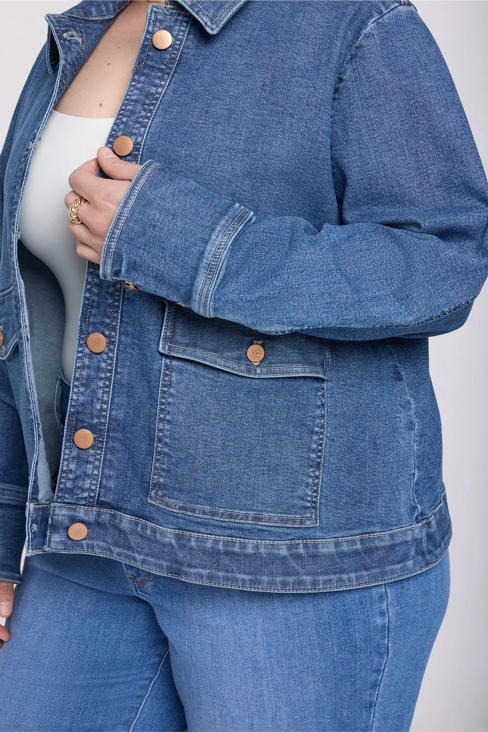 NYDJ Denim Jacke Plus Size Salton Jeansjacke