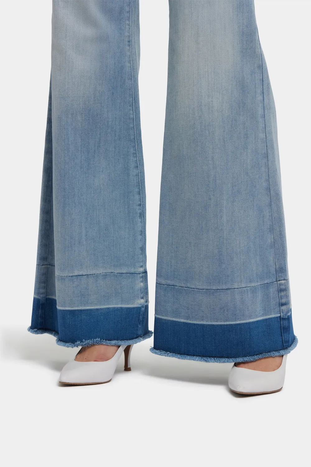 NYDJ Mia Palazzo Jeans Light Paradise weites Bein high waist