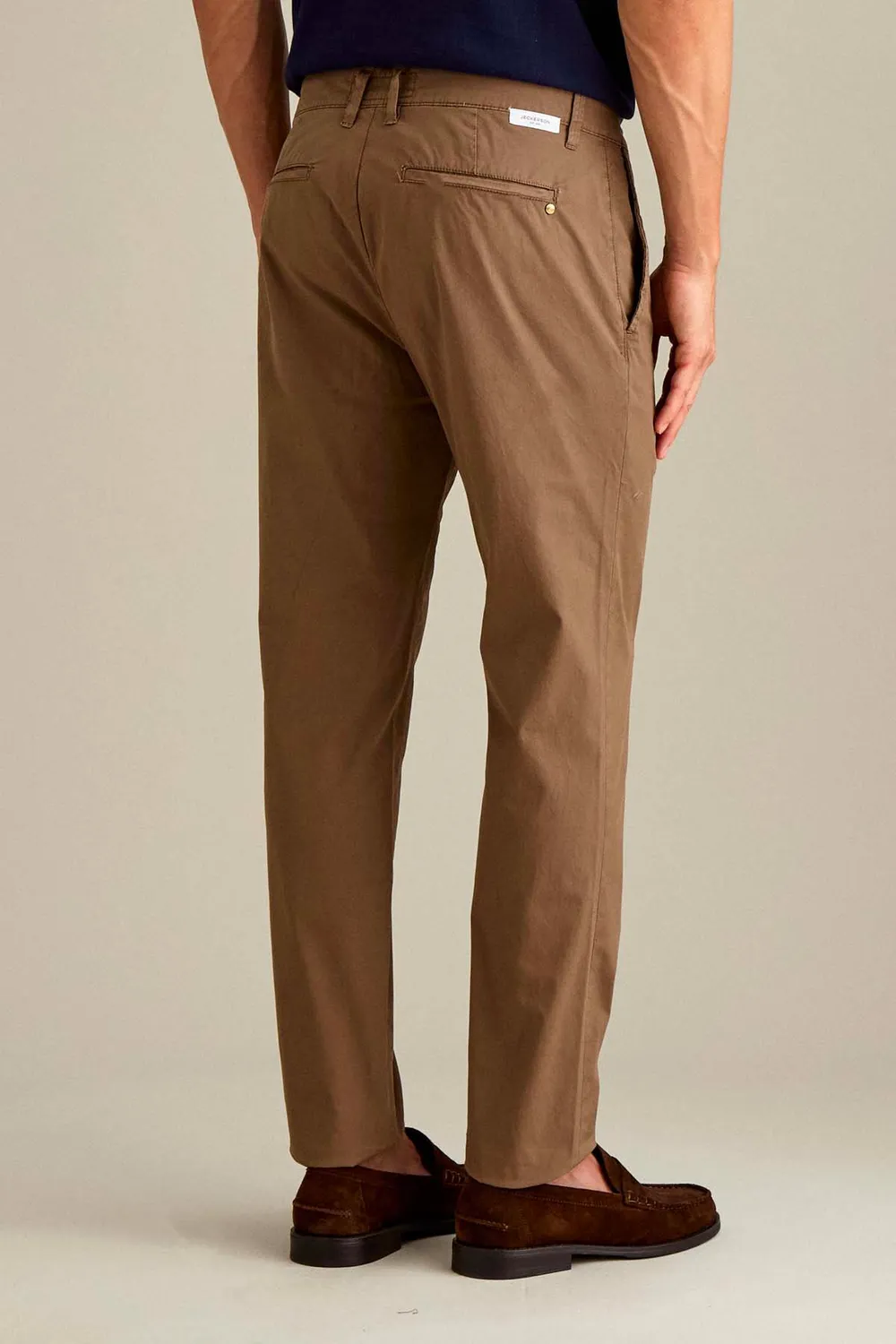 Jeckerson Jack Slim Fit Chinohose hellbraun