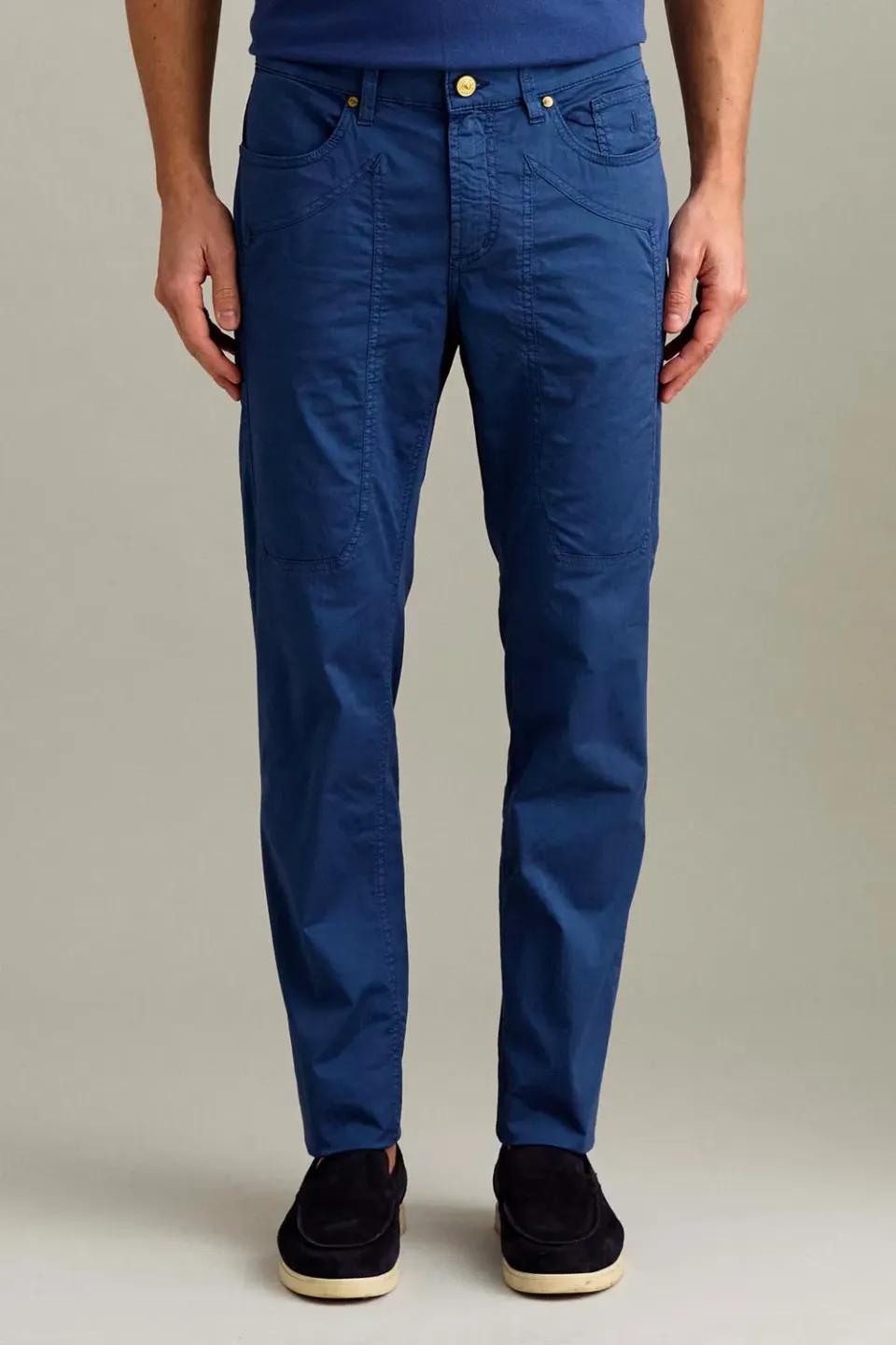 Jeckerson John Toppa Slim Fit Stoffhose Mittelblau