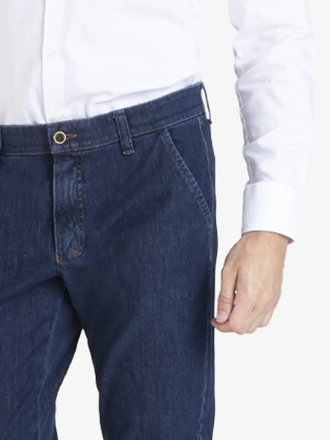 Club of Comfort Garvey 7054 Chino jeansblau Bi-Stretch