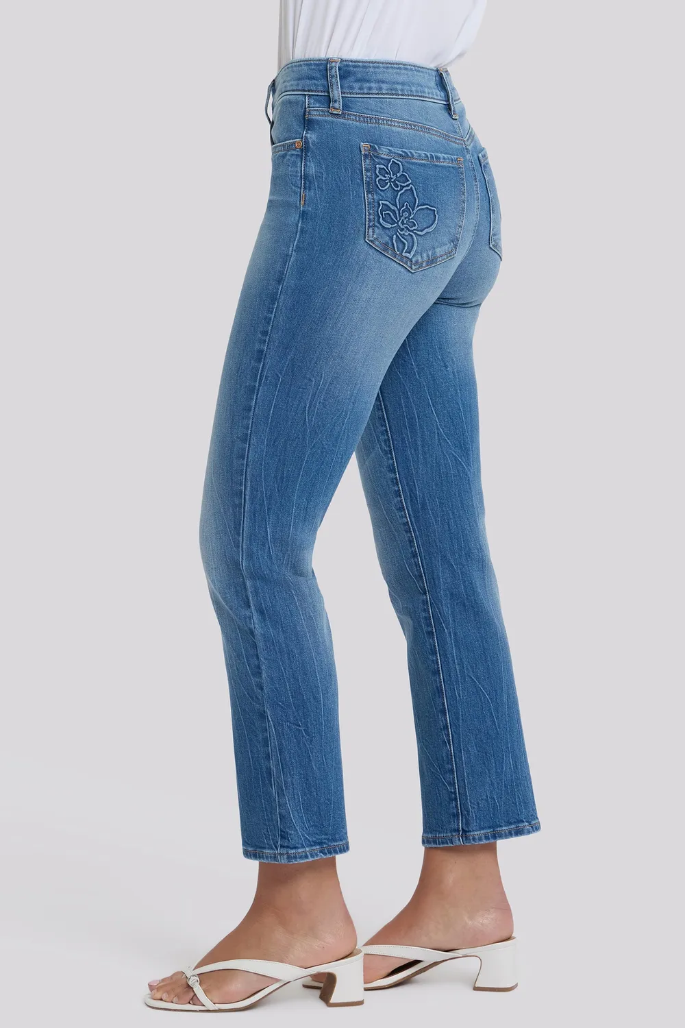 NYDJ Marilyn Straight Petite Jeans Pacifica indigo 25"