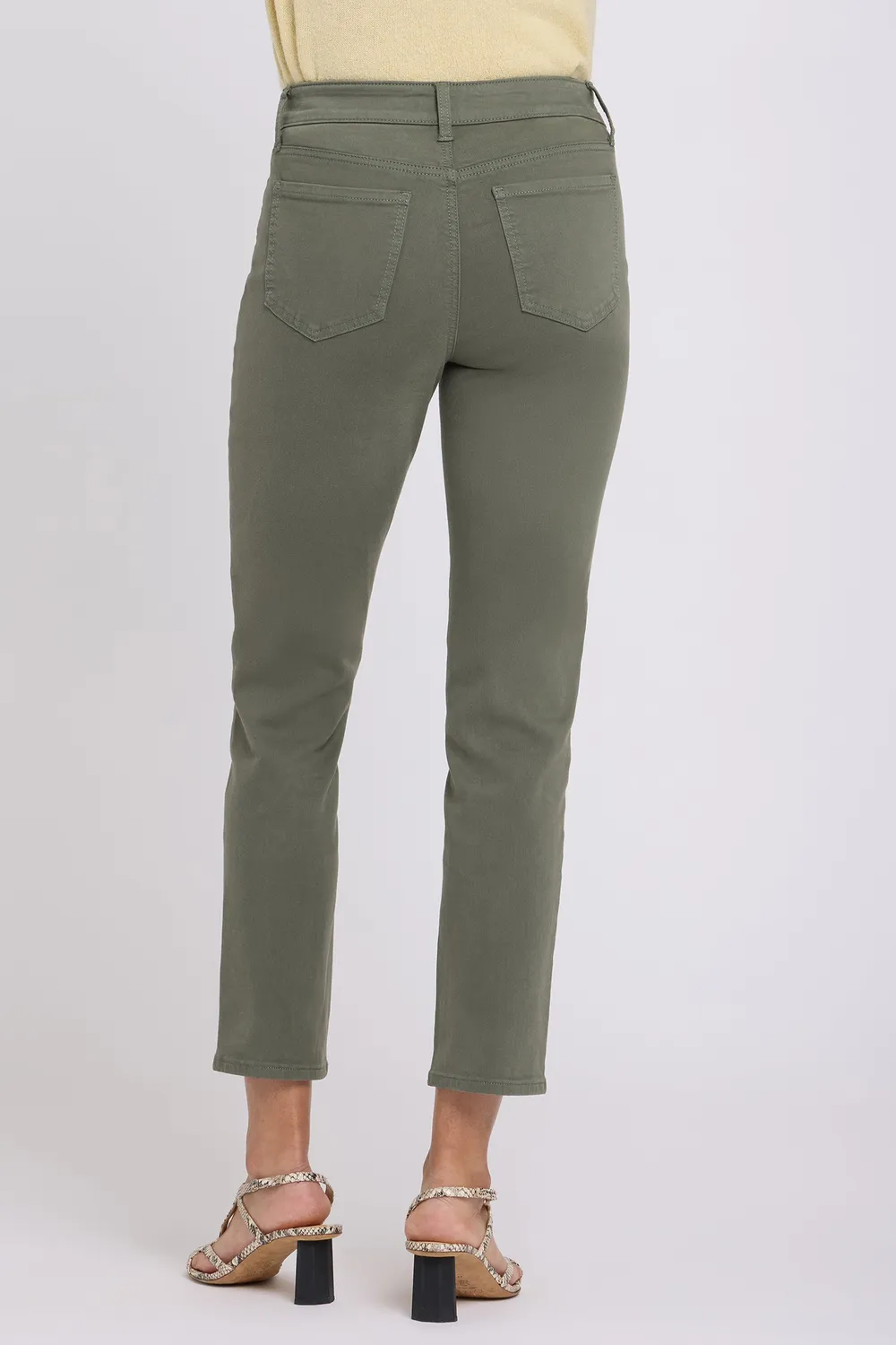 NYDJ Margot Girlfriend Jeans Desert Green Mid Rise