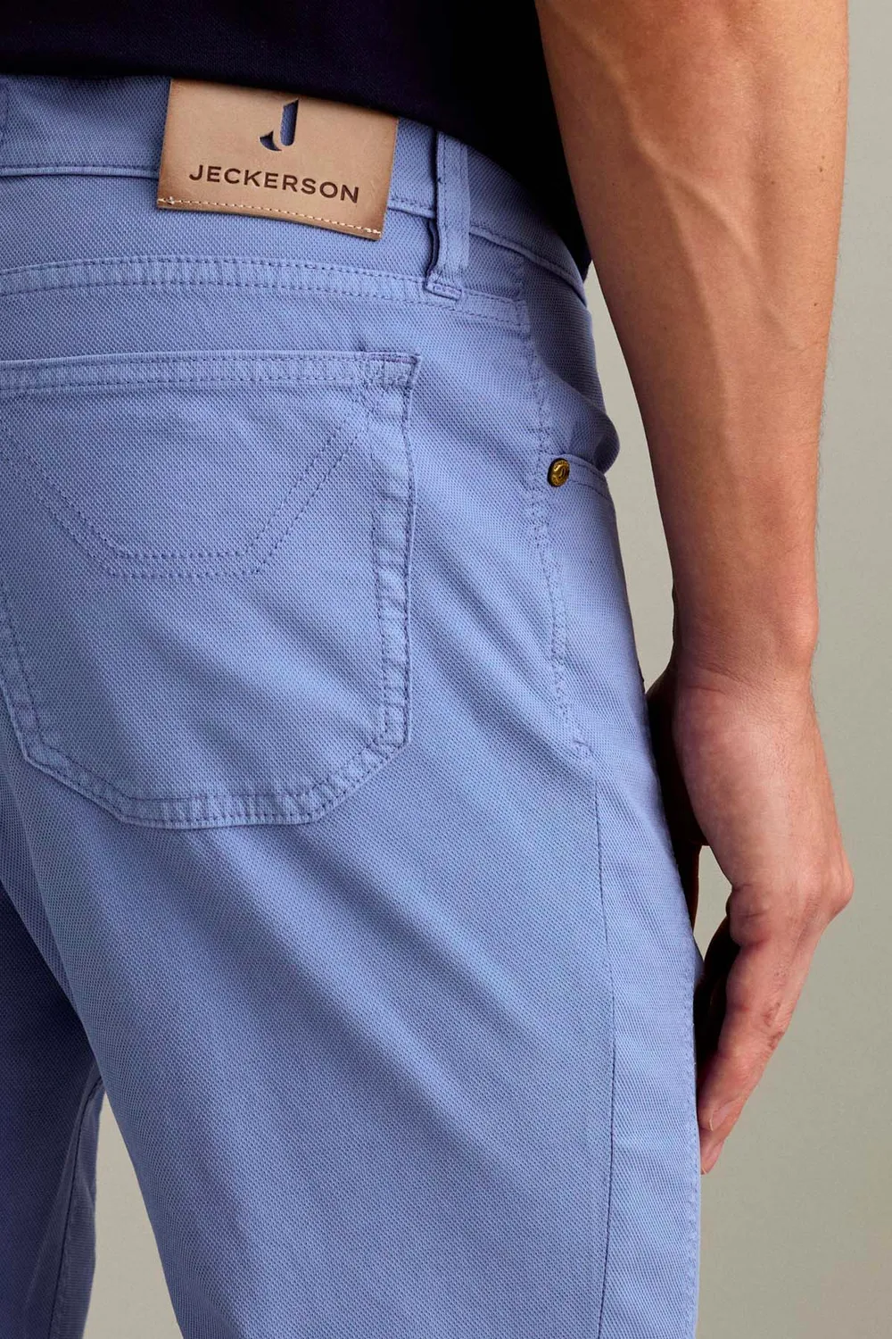Jeckerson John Toppa Hose hellblau Stretch