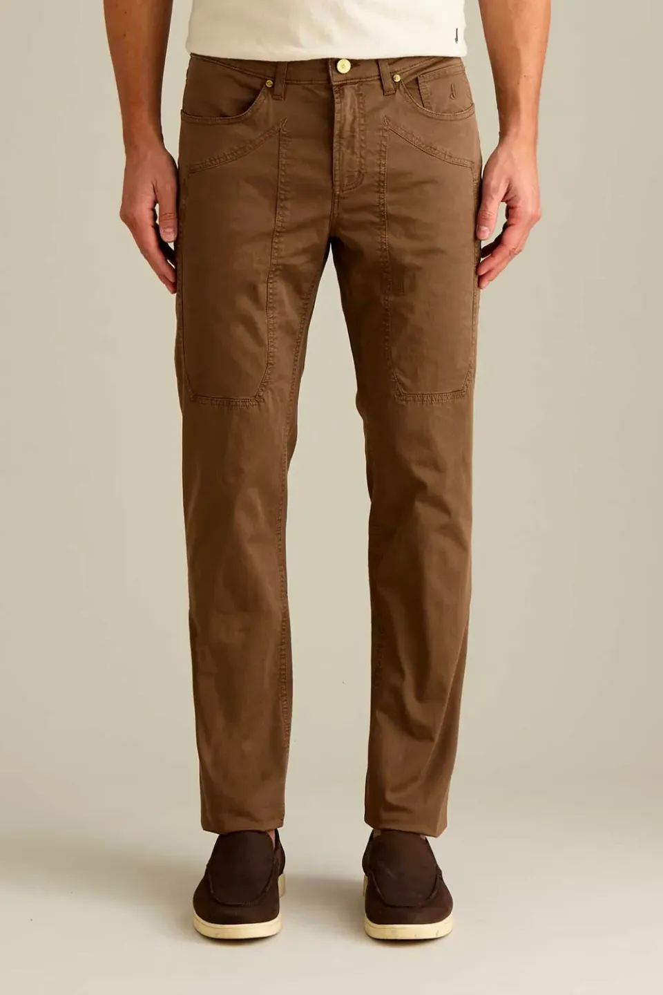 Jeckerson John Hose Slim Fit hellbraun Herren
