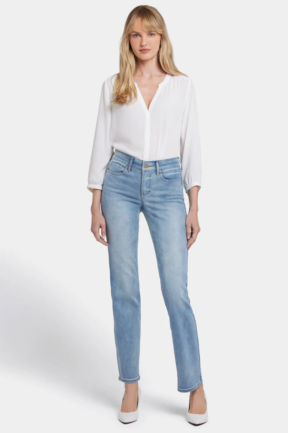 NYDJ Marilyn Straight Jeans Biscayne gerader Schnitt