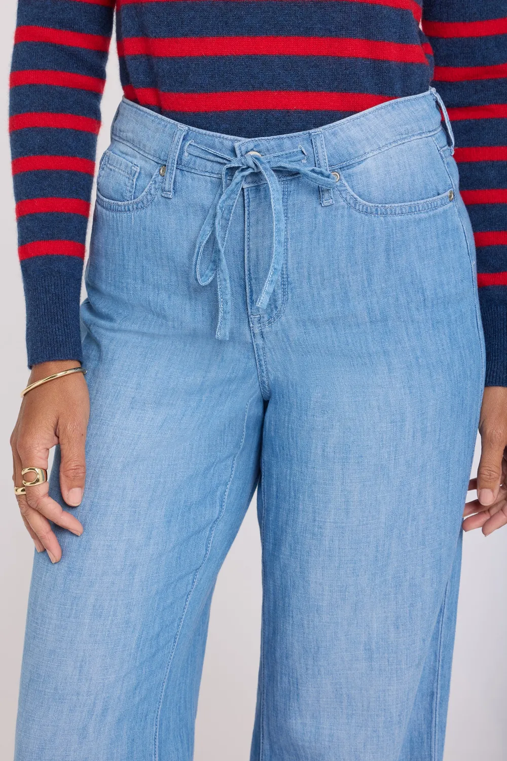 NYDJ Teresa Wide Leg Jeans Riviera Sky Hellblau