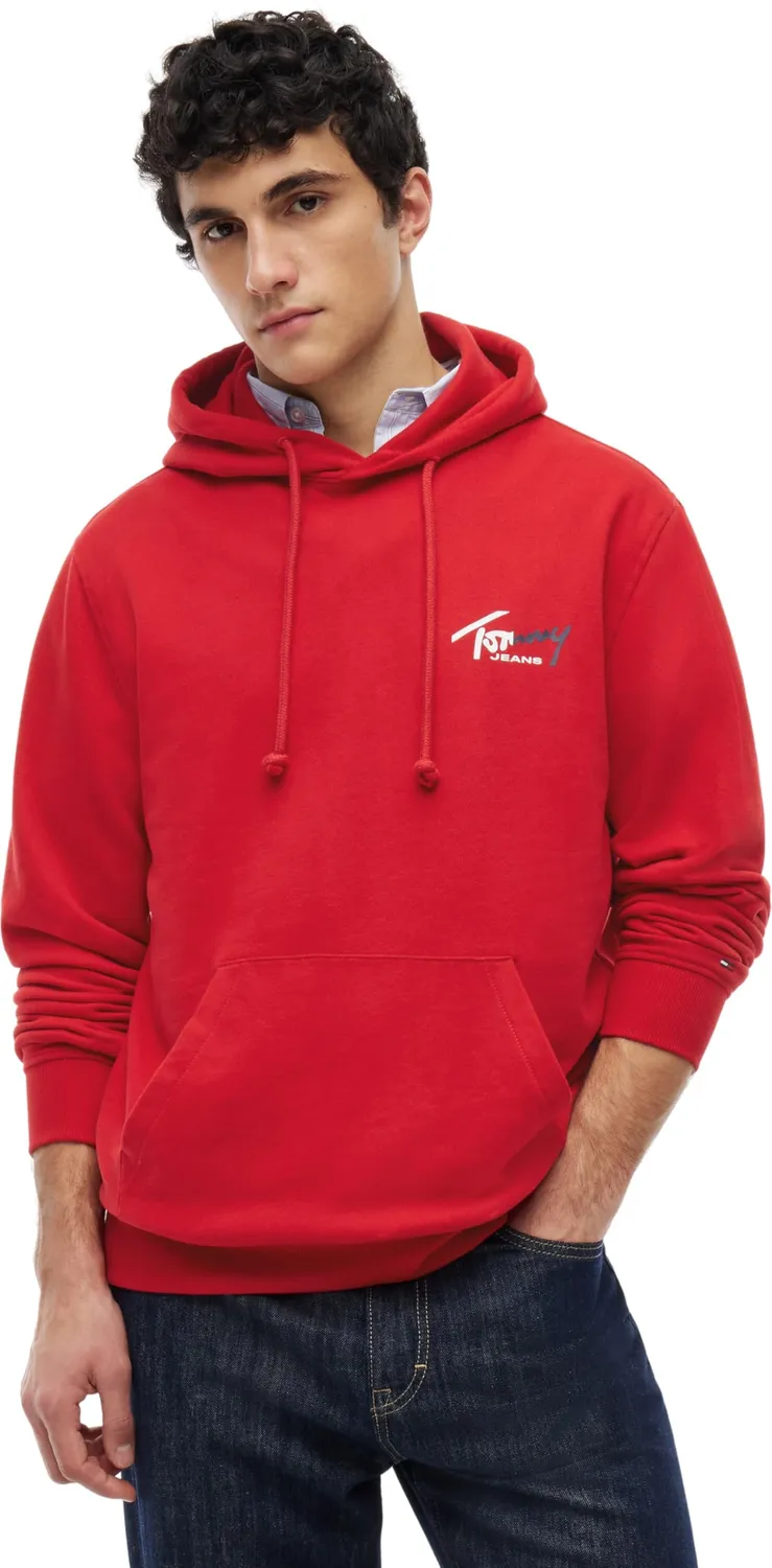 Tommy Jeans TJM Reg Entry Sign Hoodie EXT DM0DM22680 Kapuzenpullover Herren