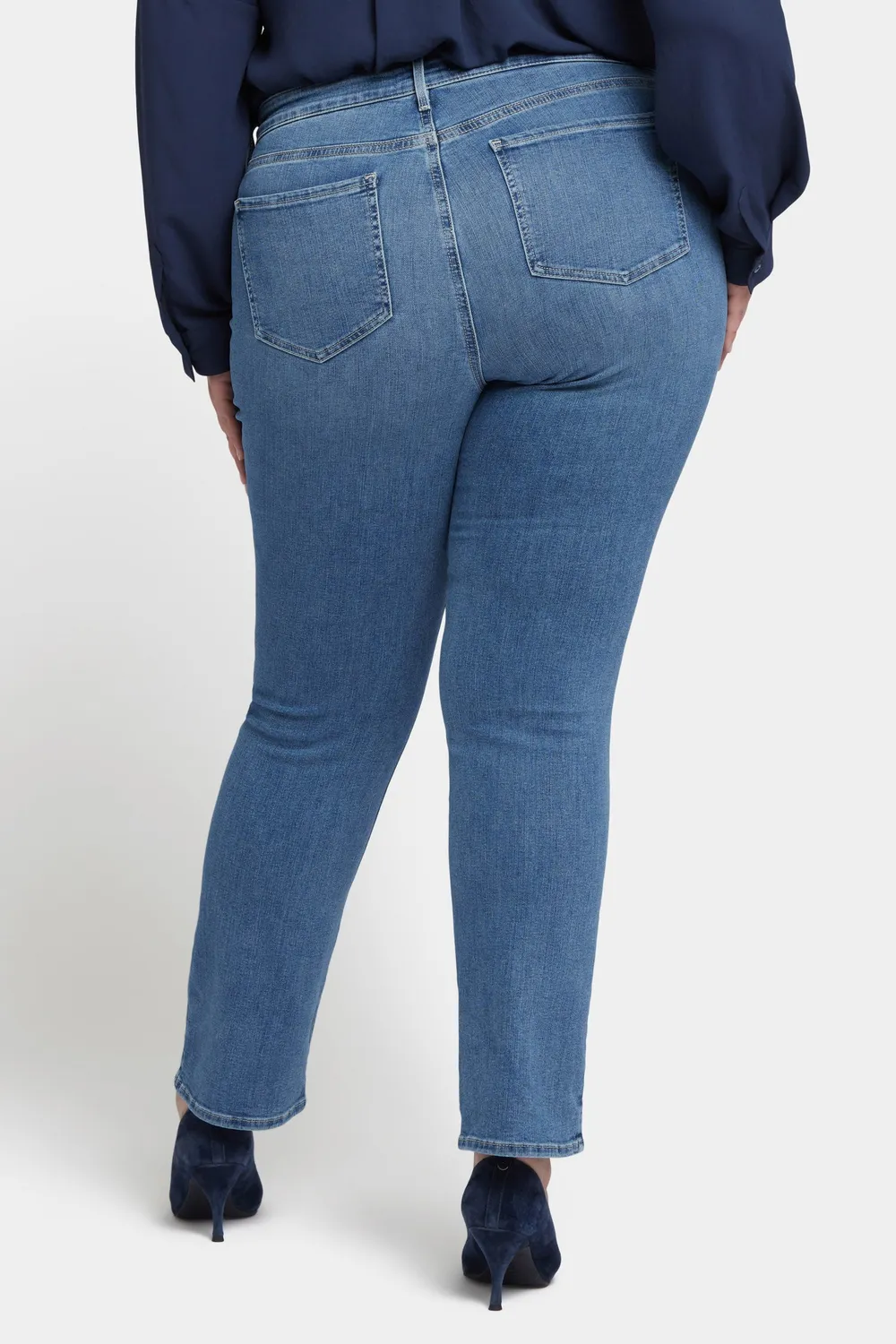 NYDJ Marilyn Straight Jeans Heyburn Plus Size Gerades Bein