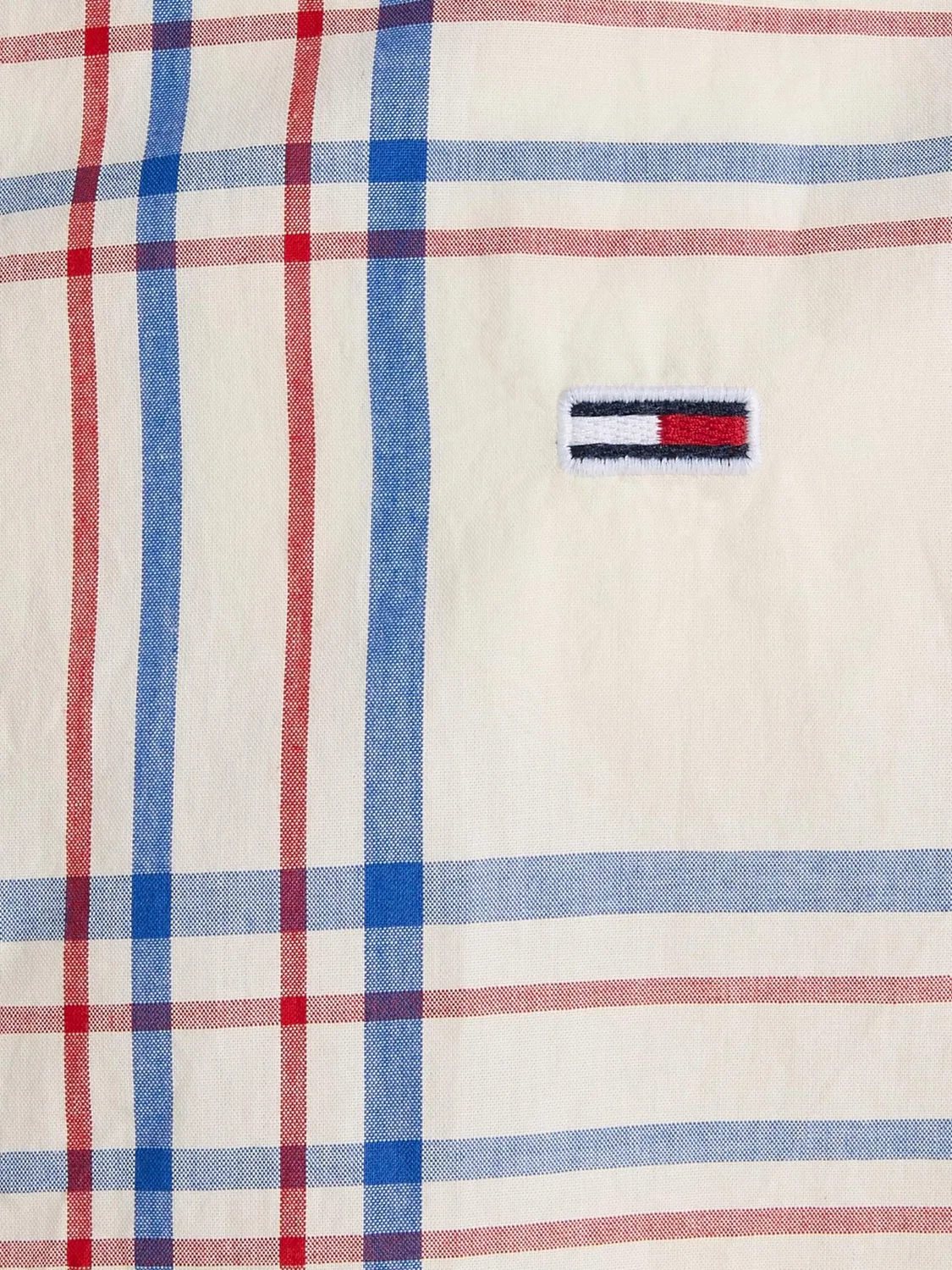Tommy Jeans Herren Freizeithemd S White Check Karo