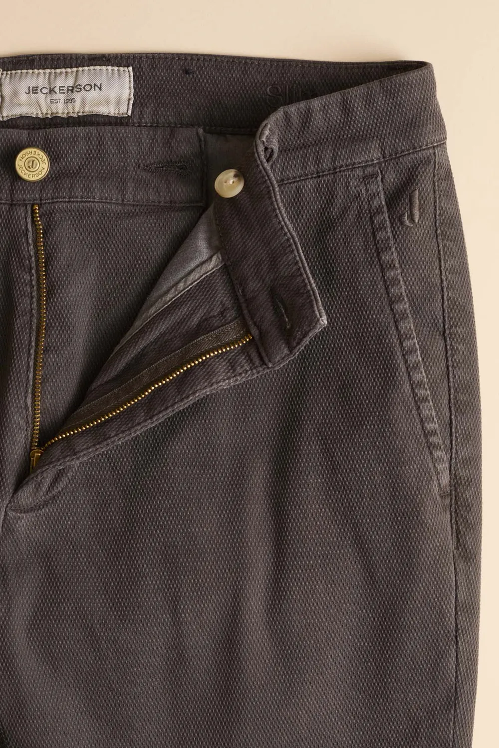 Jeckerson Jack Chino Slim Fit dunkelbraun Stretch