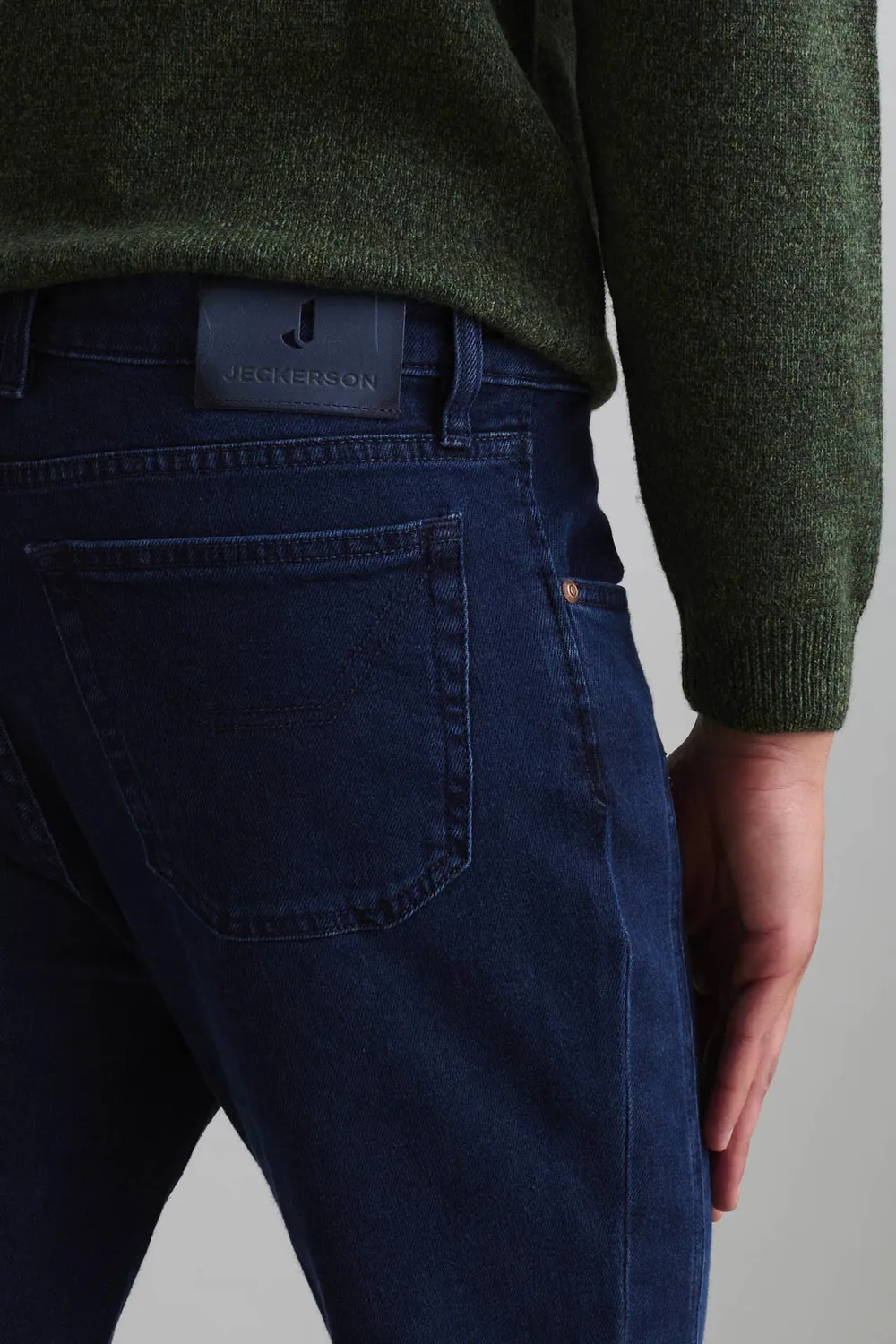 Jeckerson John Jeans Herren mittelblau Slim Fit Denim