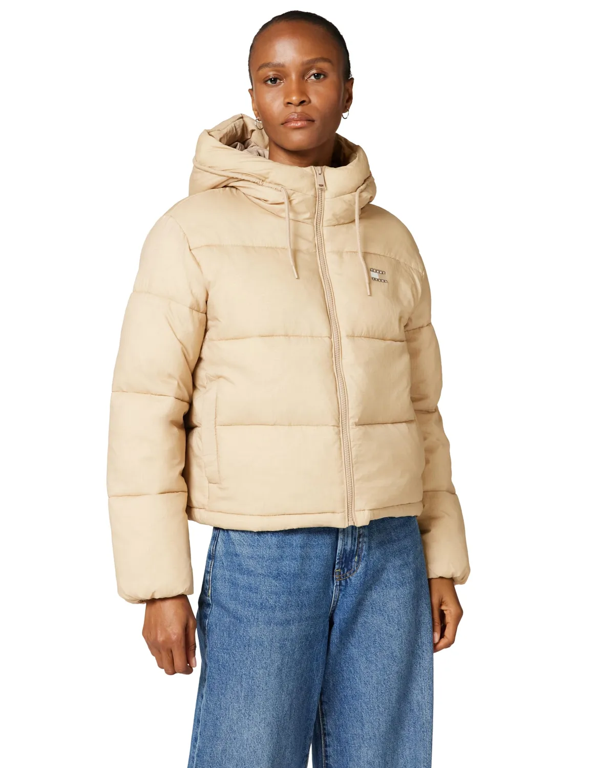 Tommy Jeans Pufferjacke Damen mit Kapuze Winter gesteppt