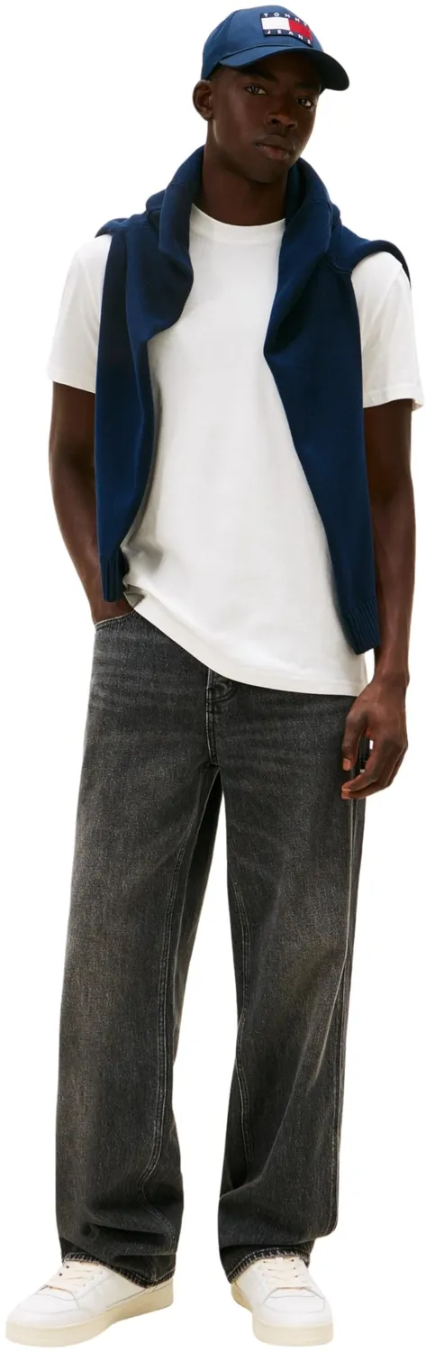 Tommy Jeans TJM Slim Linear DM0DM22316 T-Shirt 2er Pack