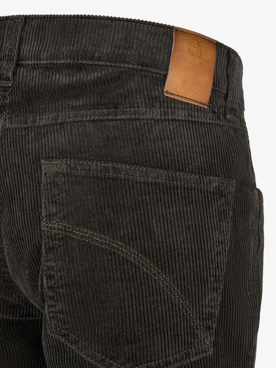Club of Comfort Henry 8202 Cordhose Dunkelgrün High Stretch