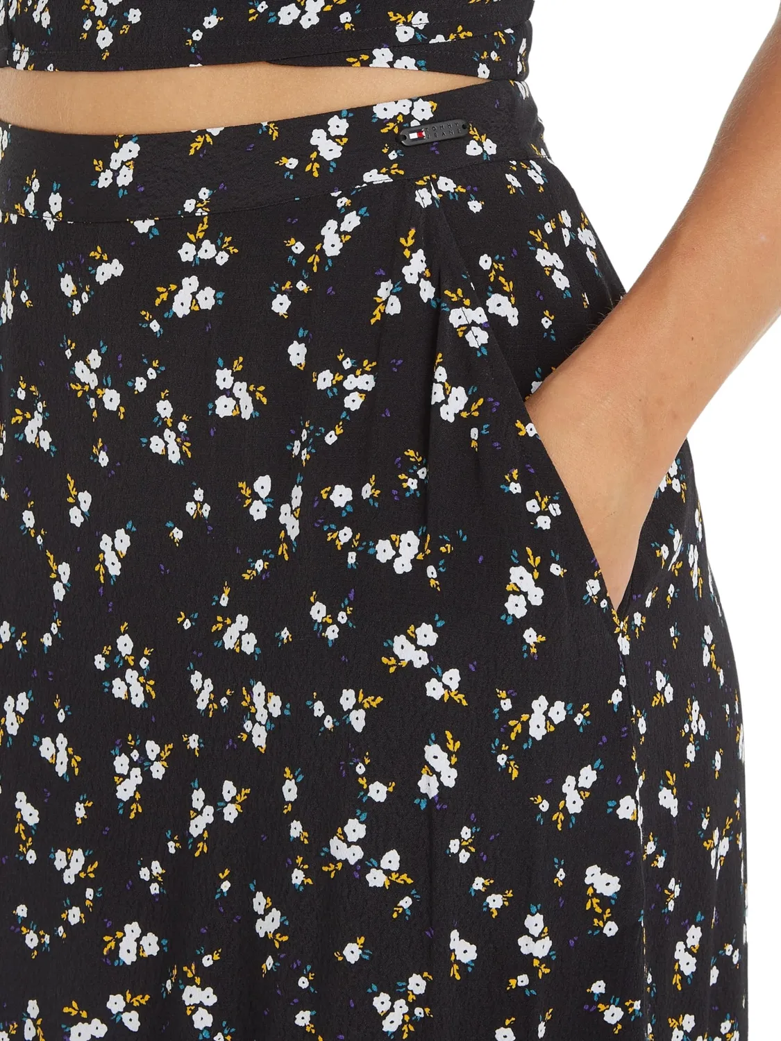 Tommy Jeans Floral Ruffle Midi Rock geblümt