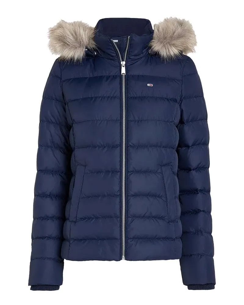Tommy Jeans Basic Hooded Pufferjacke Daunen Damen mit Kapuze