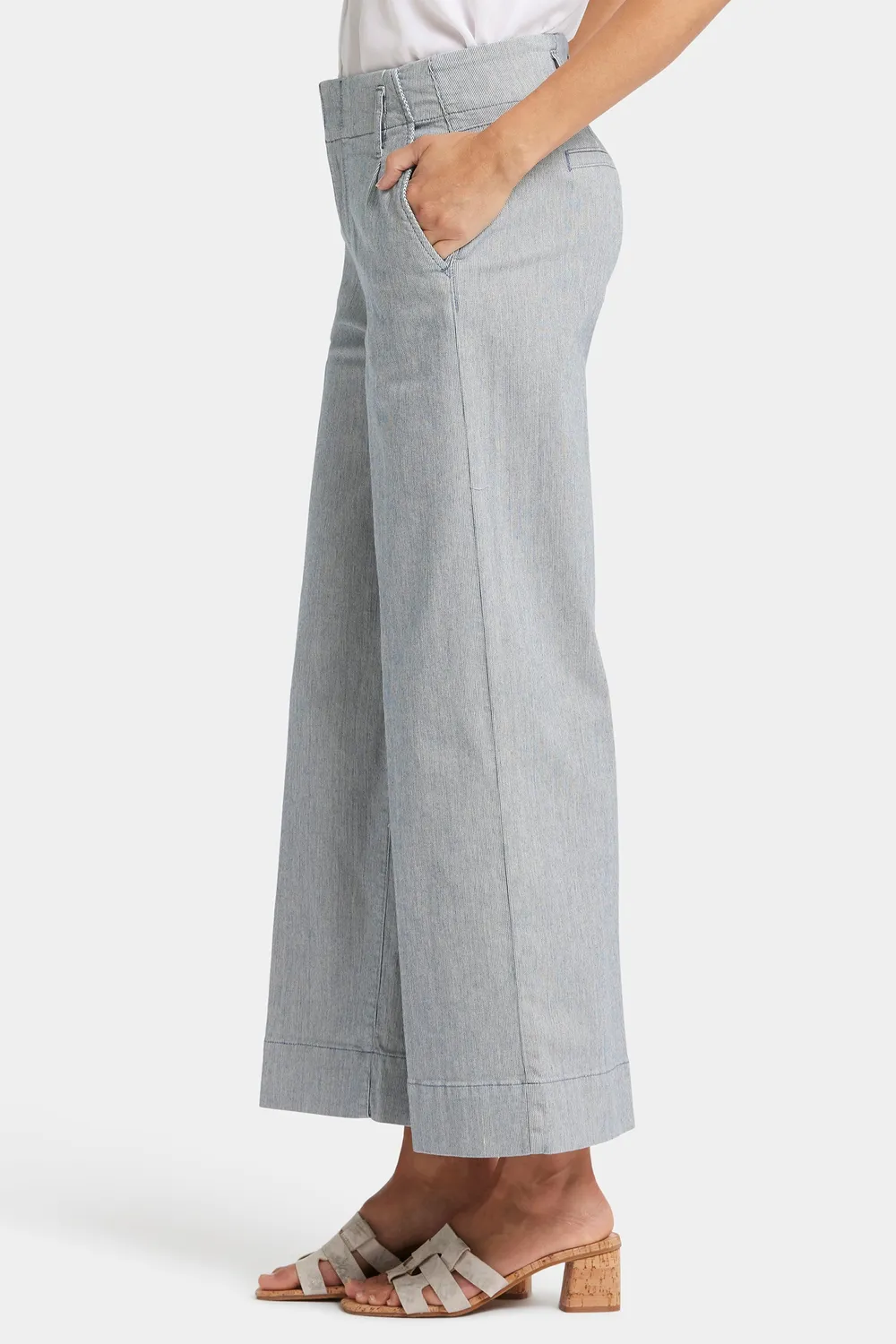 NYDJ Mona Wide Trouser Jeans Canyon River Stripe