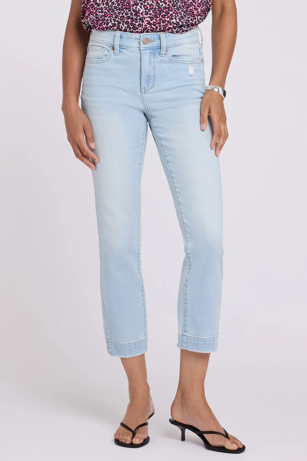 NYDJ Sheri Slim Straight Ankle Jeans Sky Valley