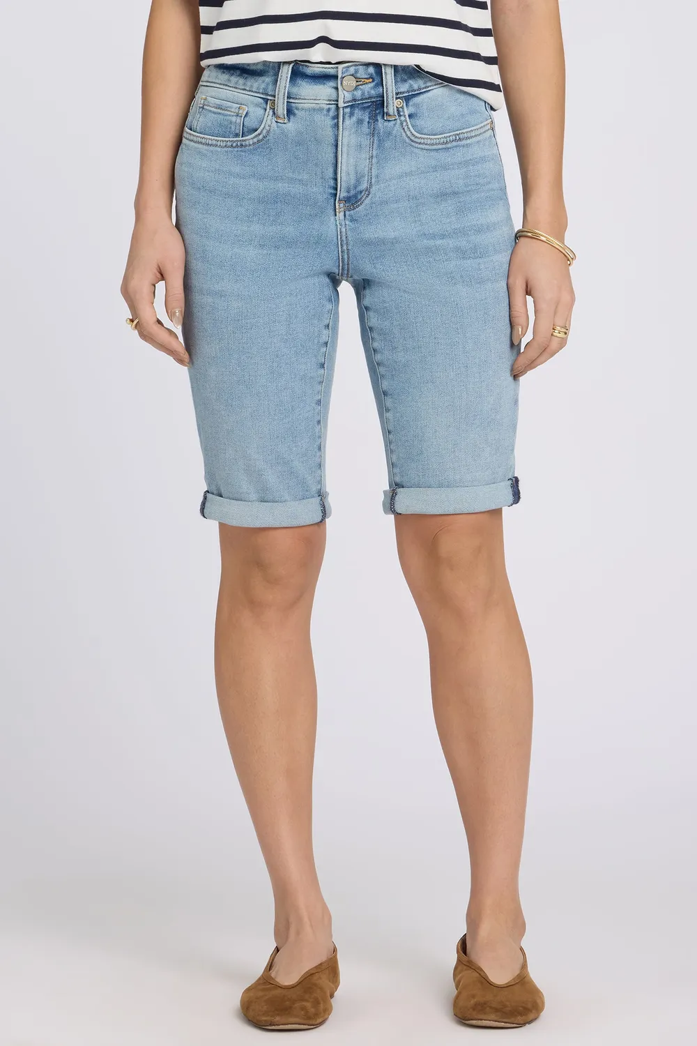 NYDJ Briella Jeansshorts Mist Springs 28 cm