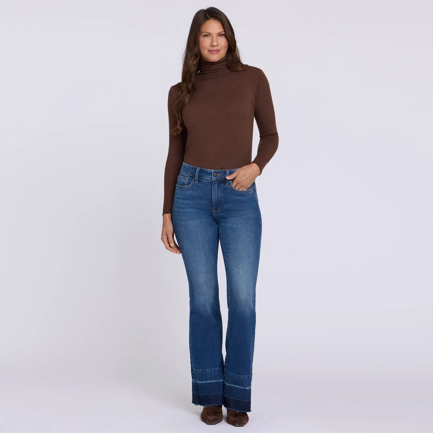 NYDJ Felicity Flared Jeans Colorblaze 10 Schlag