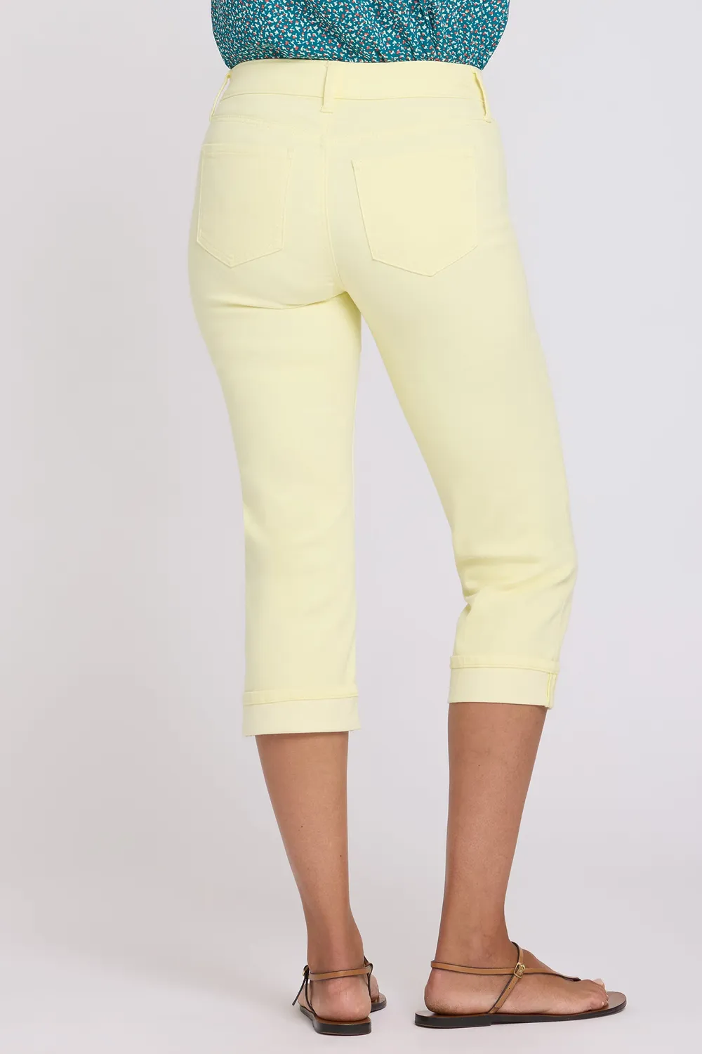 NYDJ Marilyn Straight Crop Jeans Chardonnay cropped