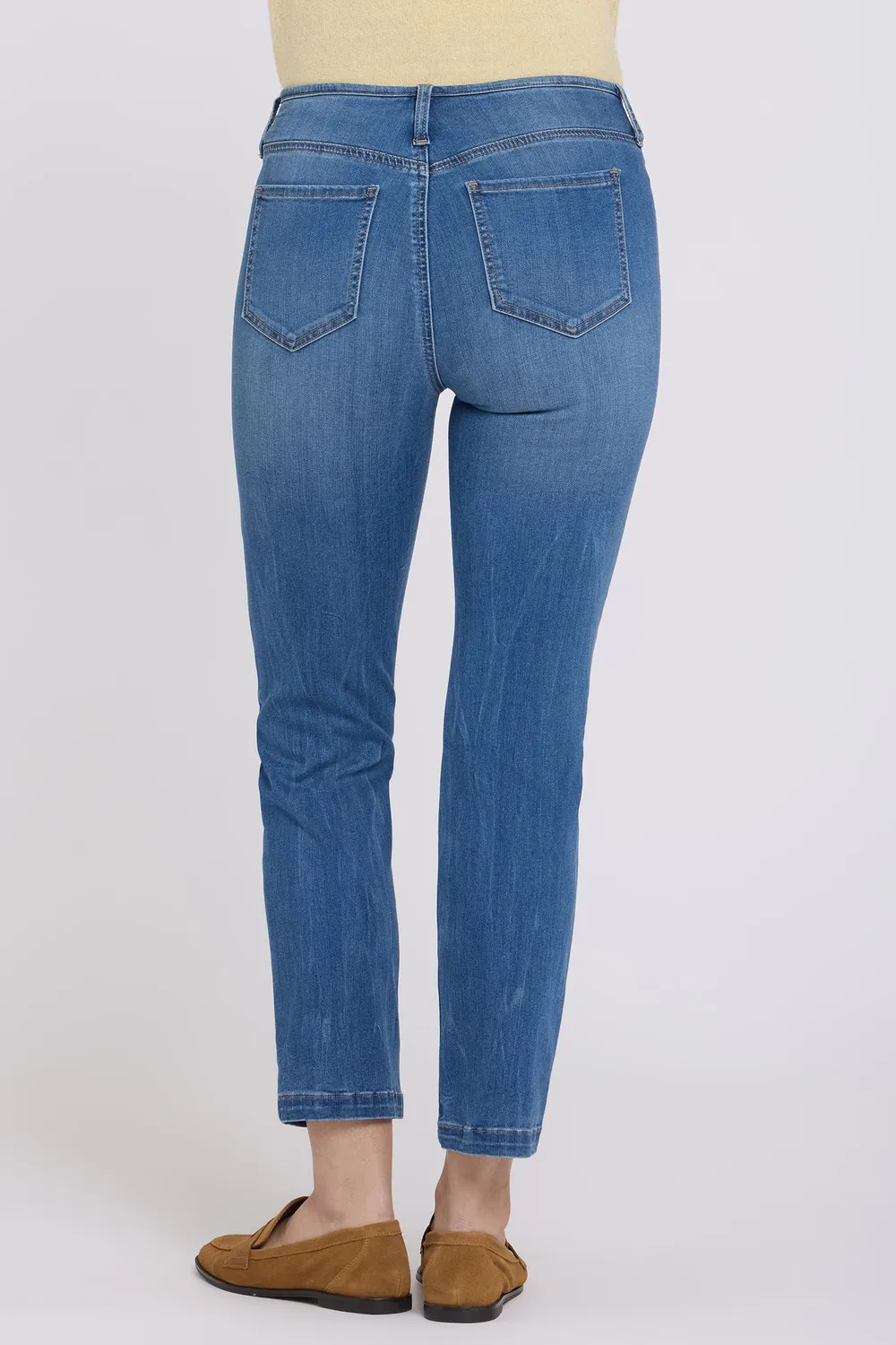 NYDJ Sheri Slim Straight Ankle Jeans Wild River