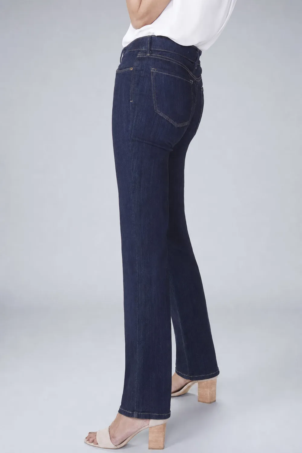 NYDJ Marilyn Straight Jeans Mabel Blau Stretch