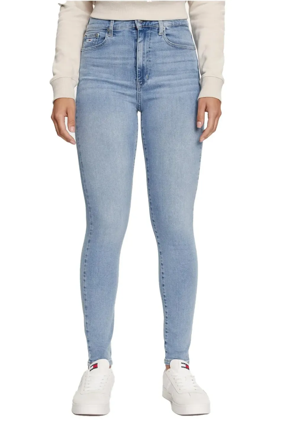 Tommy Jeans Sylvia Damen Jeans Skinny Blau 34W/34L High-Waist