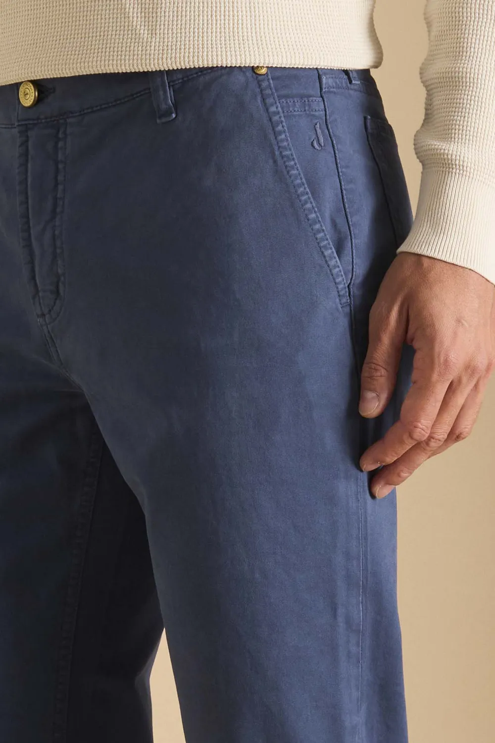 Jeckerson Julius Slim Fit Chino dunkelblau Gabardine