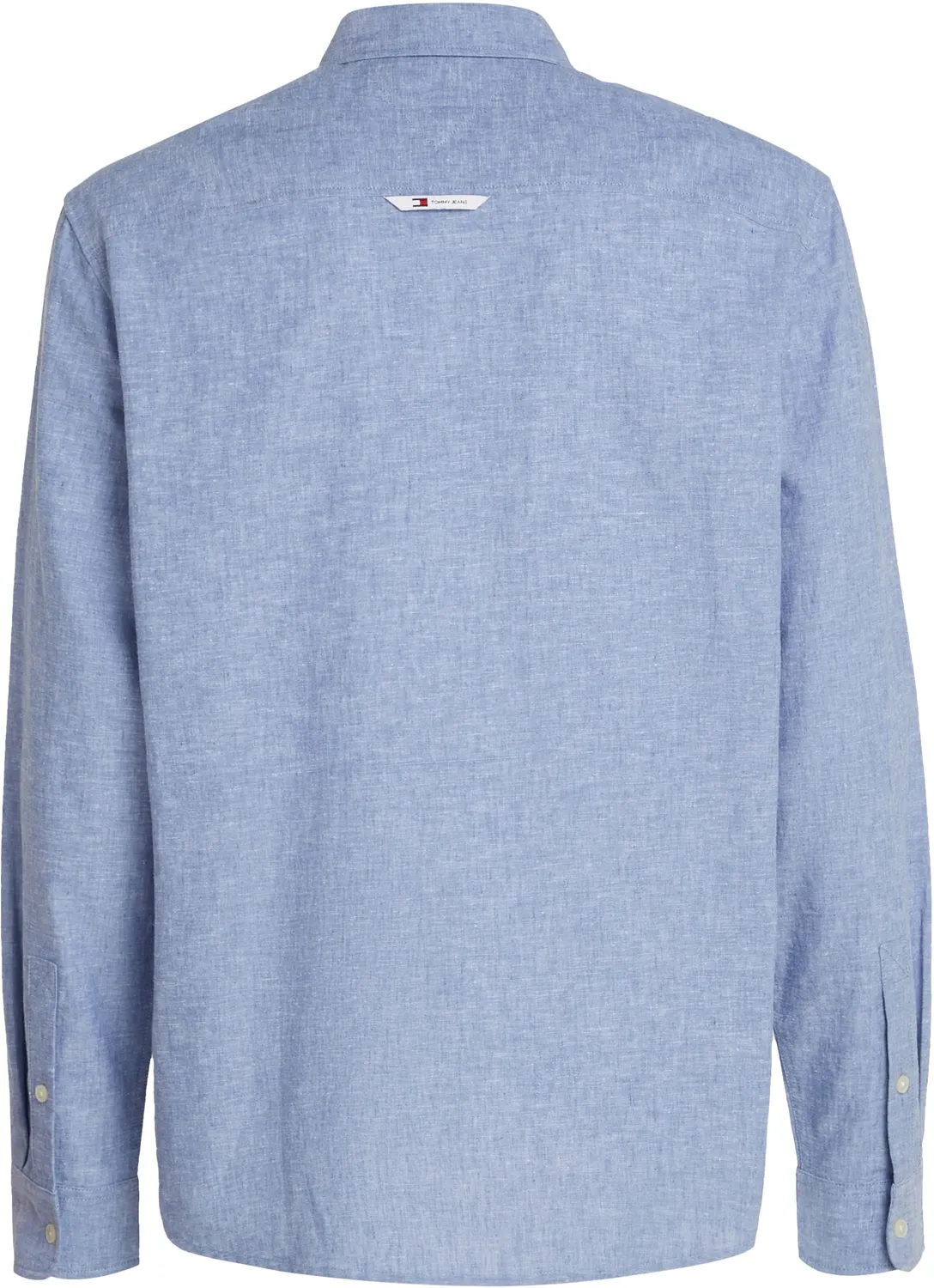 Tommy Jeans Linen Blend Herren Hemd Blau Charmed Gr. S Leinen