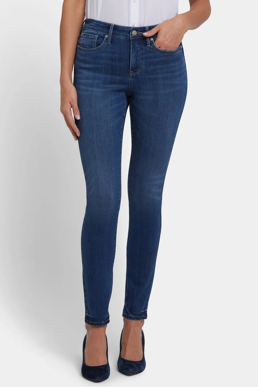 NYDJ Ami Skinny Petite Jeans Vintage Lapis stretch