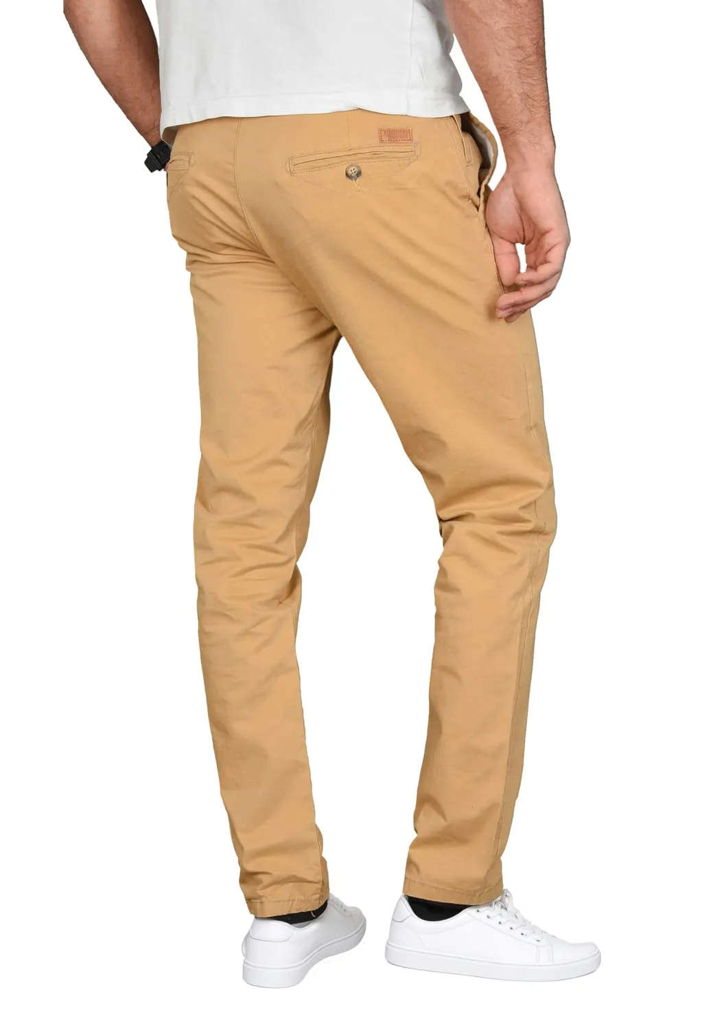 Alessandro Salvarini AS-095 Chino Hose Regular Fit Olive Baumwolle