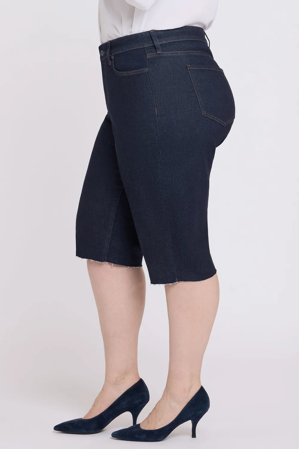 NYDJ Kristie Bermuda Shorts Plus Magical Dunkel