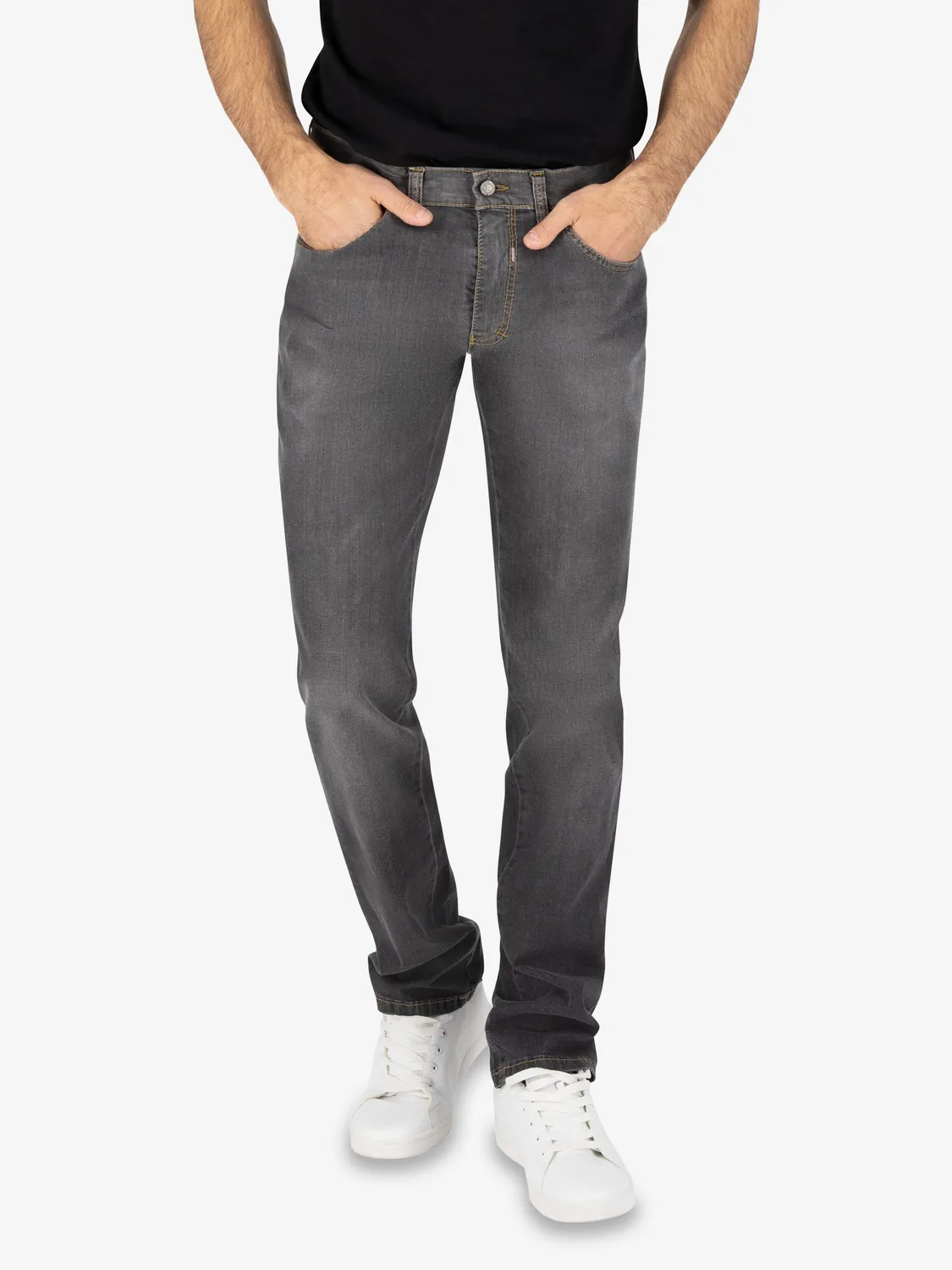 Club of Comfort Henry 6516 Jeans grau Super Stretch
