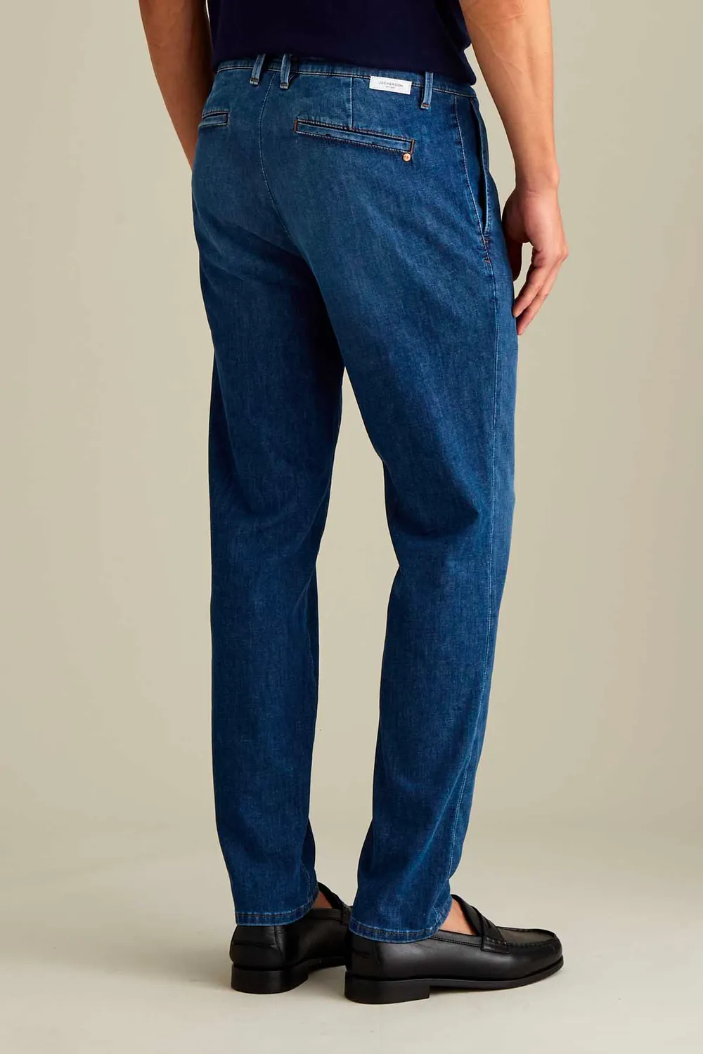 Jeckerson Jack Jeans Chino Slim Fit blau Bio-Denim