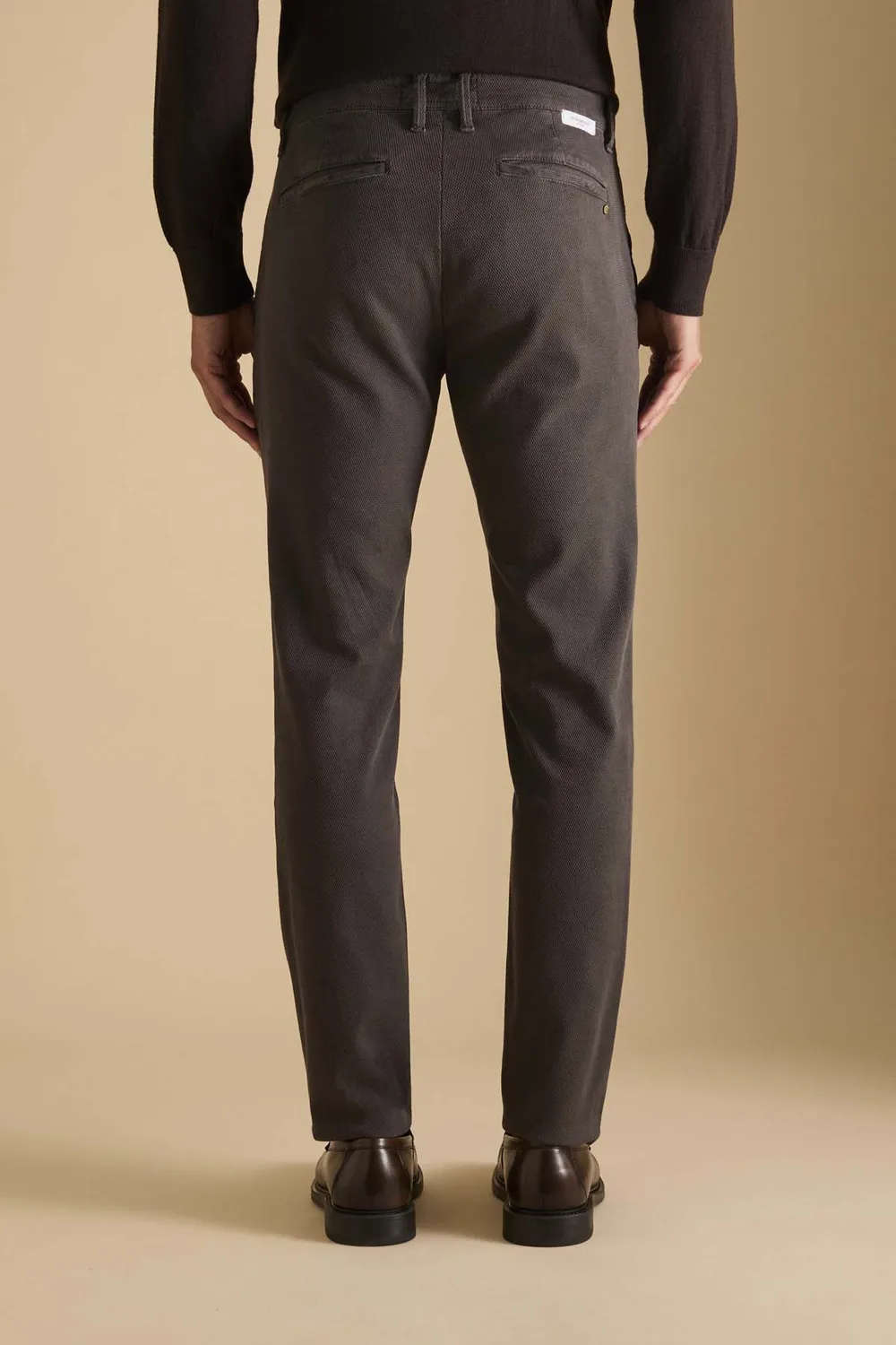 Jeckerson Jack Chino Slim Fit dunkelbraun Stretch
