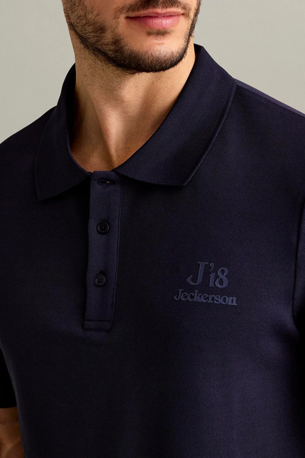 Jeckerson J18 Polo Shirt Dunkelblau Kurzarm