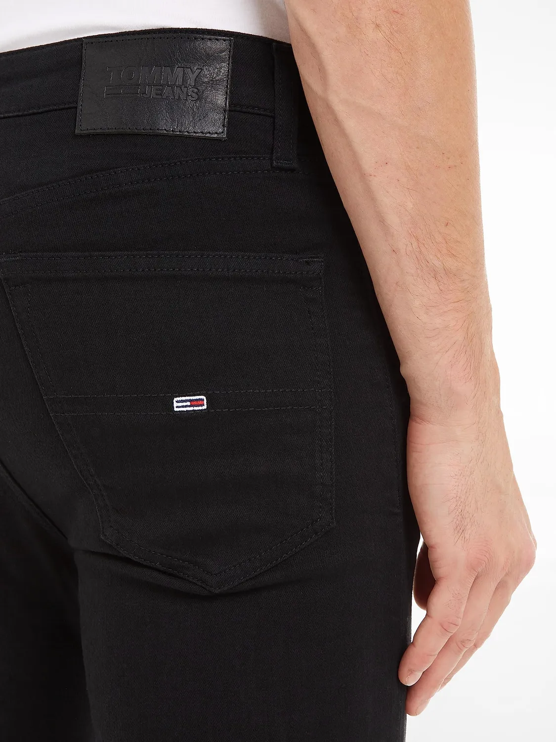 Tommy Jeans Simon Herren Jeans Skinny Schwarz 27W/34L Stretch