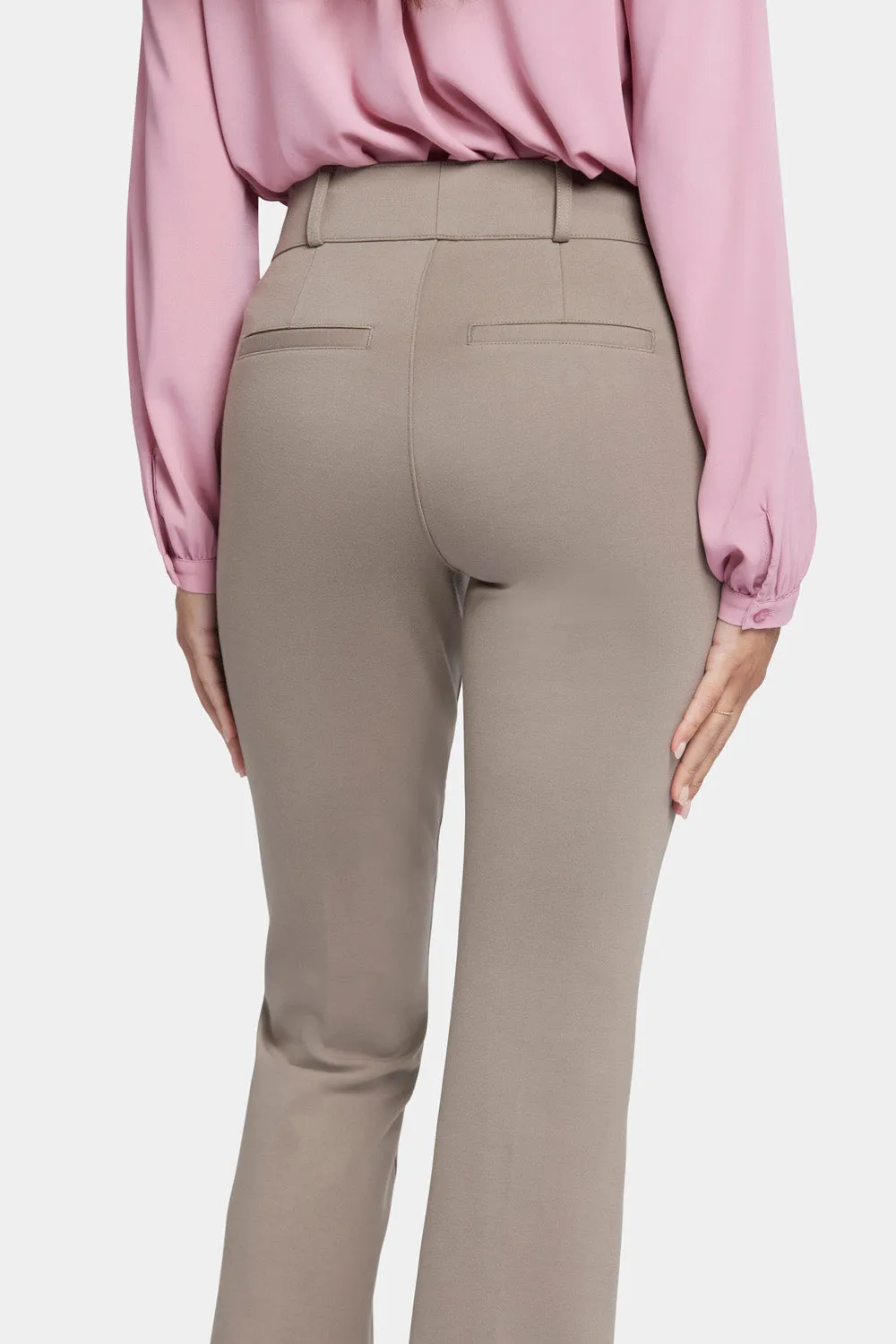NYDJ Pull-On Flared Ankle Hose Saddlewood figurformend