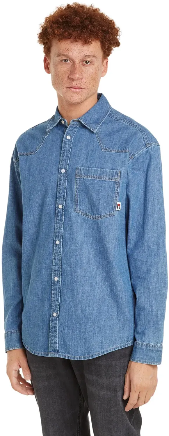 Tommy Jeans Herren Freizeithemd Hemd L Baumwolle