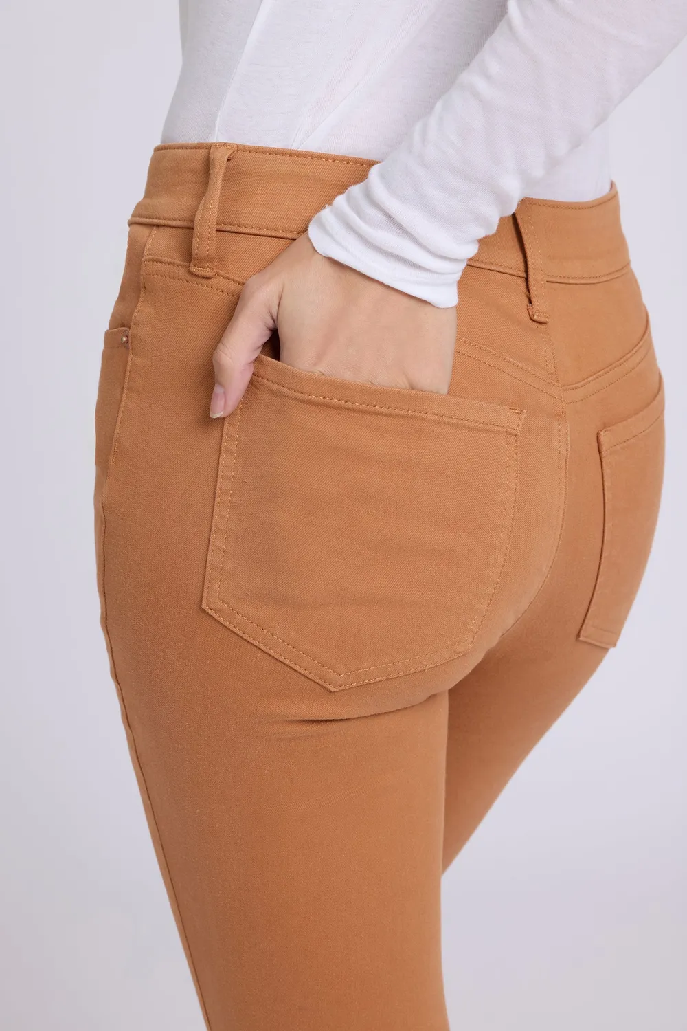 NYDJ Ami Skinny Petite Jeans Roasted Pecan Braun