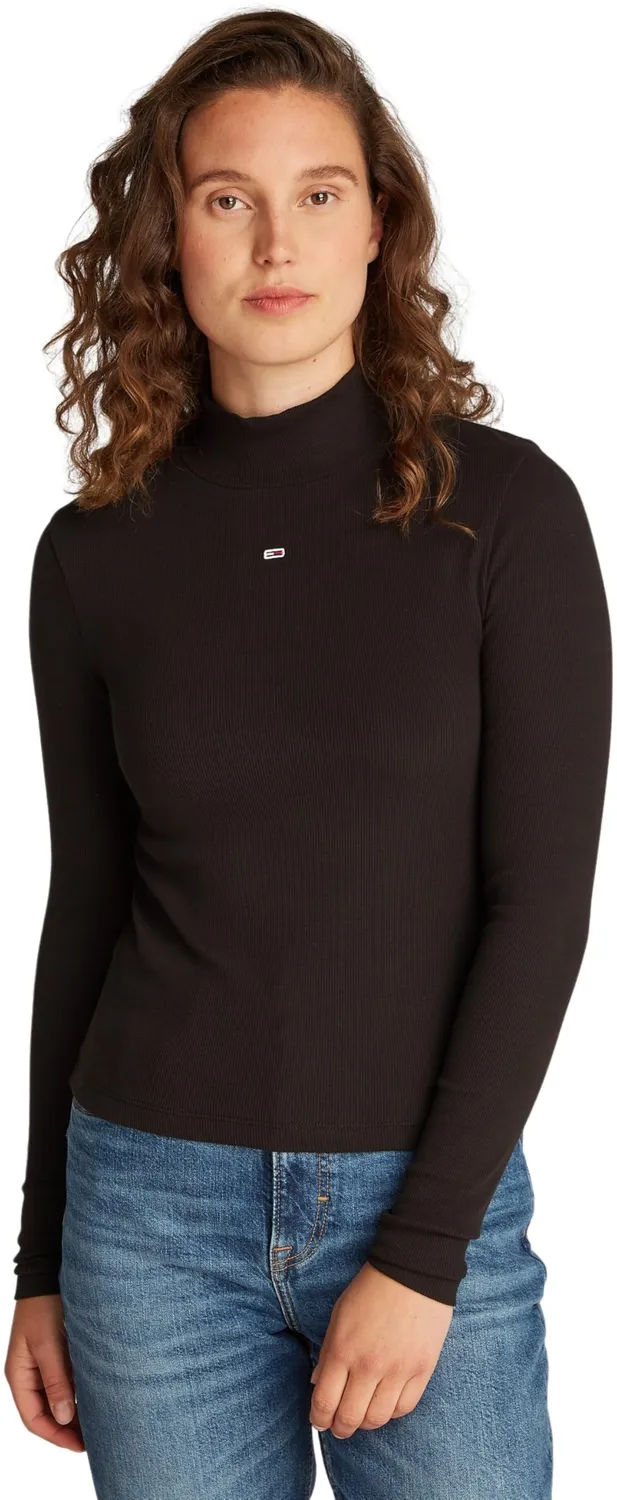 Tommy Jeans Essential Mock Langarmshirt Mock-Kragen M