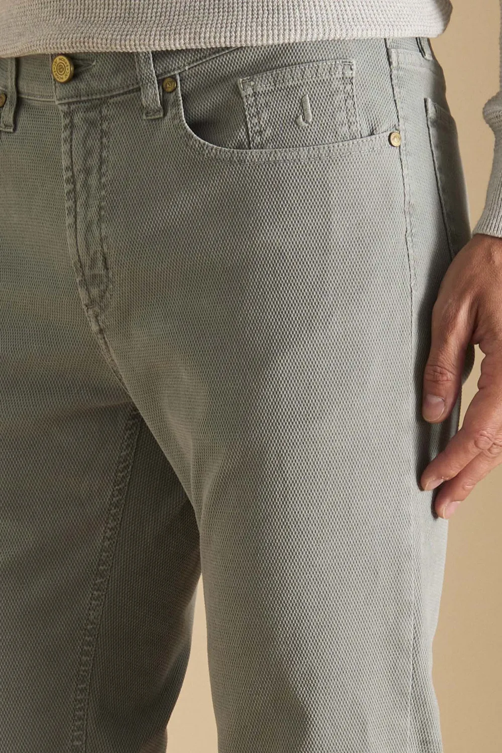 Jeckerson Jordan Hose Herren hellgrau Slim Fit
