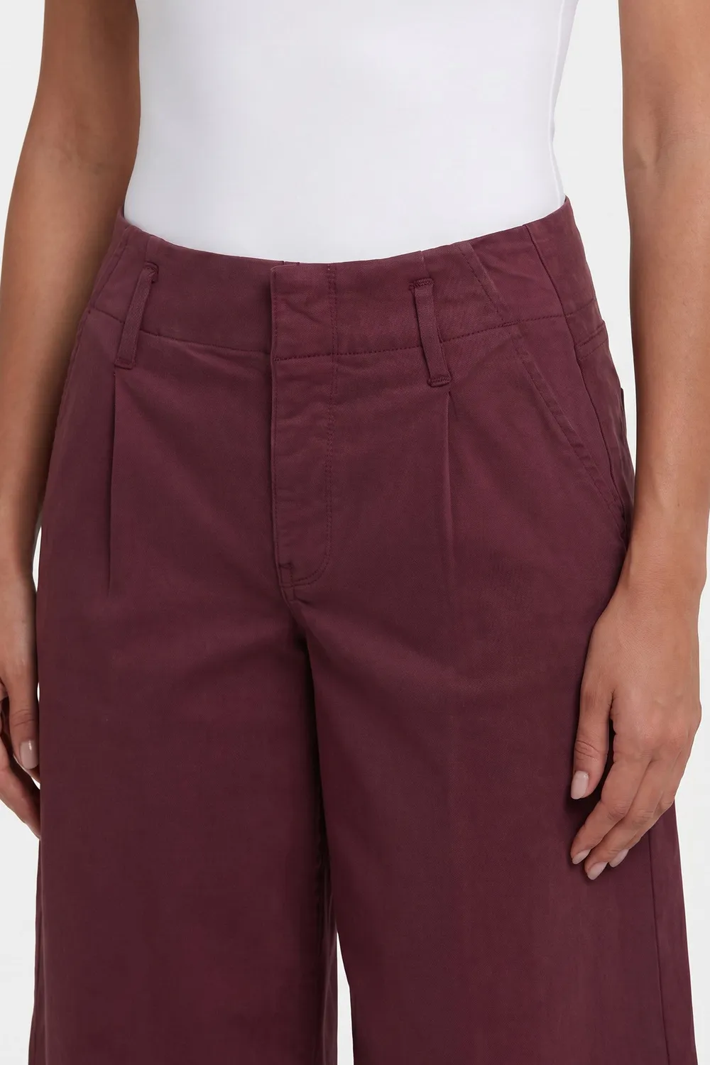 NYDJ Mona Wide Leg Trouser Jeans Sienna Red weit